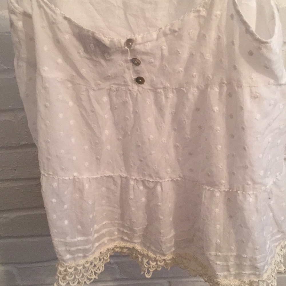 Juicy Couture White lace Tank top - Picture 2 of 3